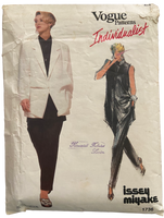 Vogue 1736 vintage 1980s Issey Miyake Individualist jacket, top and pants pattern Bust 34 inches