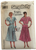 Simplicity 8060 vintage 1980s dress pattern. Bust 32.5