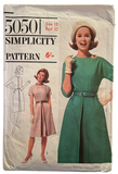 Simplicity 5050 vintage 1960s dress sewing pattern. Bust 32 inches