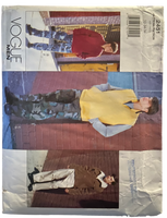Vogue Men 2451 mens' jacket, vest and pants pattern from the 2000s. Chest 32, 34, 36 inches