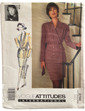 Vogue 2744 vintage 1990s Barbara Bui Vogue Attitudes jacket and skirt pattern Bust 34 inches