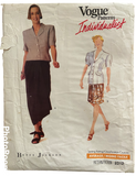 Vogue 2312 vintage 1980s Betty Jackson Individualist top and skirt pattern Bust 34, 36, 38 inches