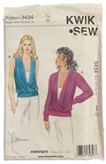 Kwik Sew 3434 tops pattern. Multisize pattern