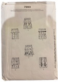 Simplicity 7203 vintage 1990s six pack of curtain patterns