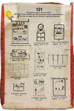 Simplicity 121 vintage 1980s organisers instruction cards