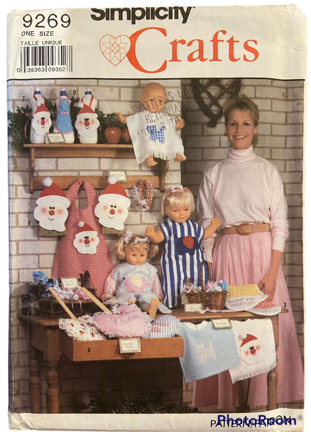 Simplicity 9269 vintage 80s bazaar items craft pattern