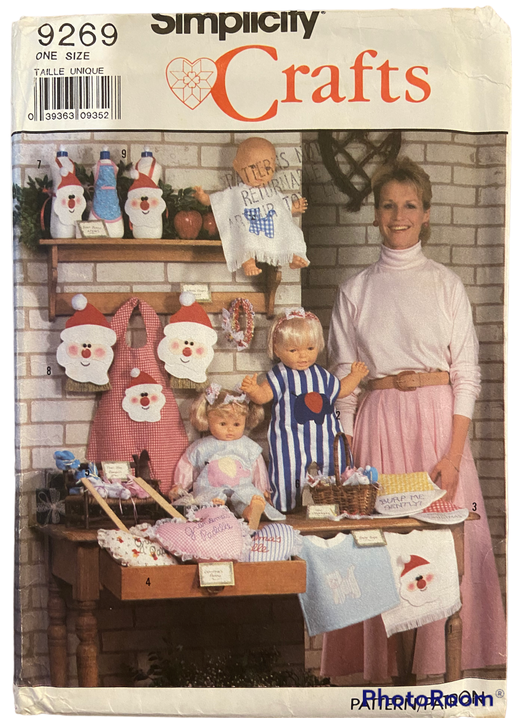 Simplicity 9269 vintage 80s bazaar items craft pattern