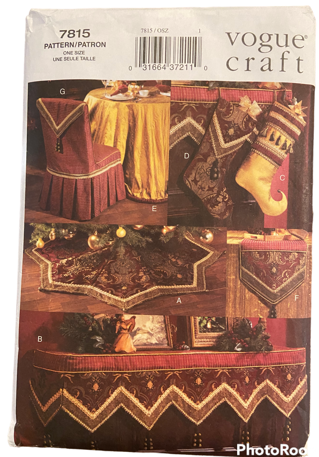 Vogue craft 7815 luxe Christmas accessories craft  pattern