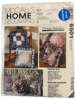 McCall's 6501 vintage 90s novelty pillows sewing pattern