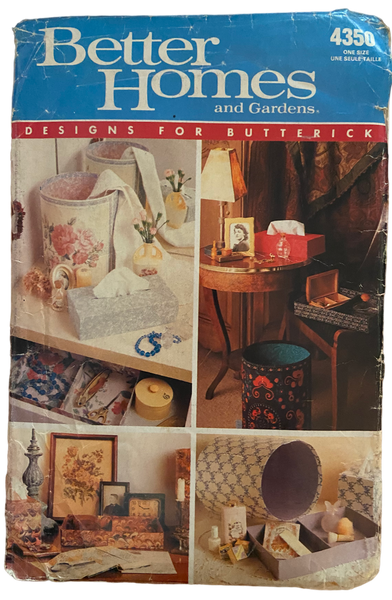 Butterick better homes and gardens 4350 covers craft pattern