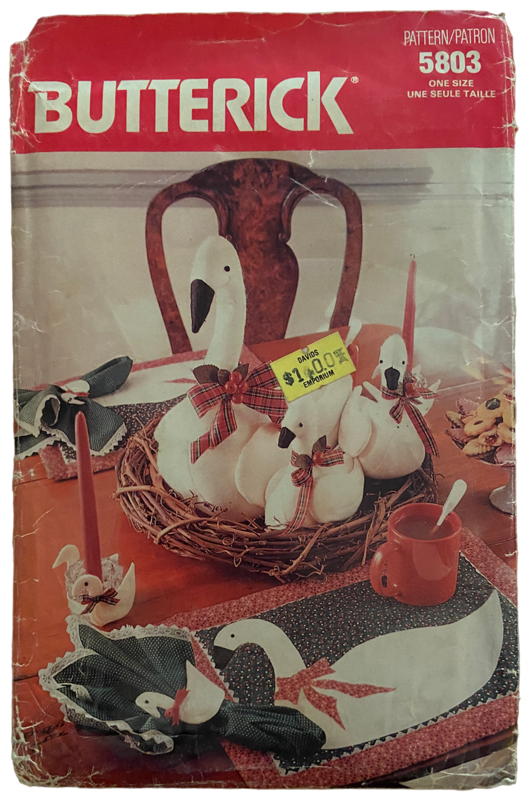 Butterick vintage 1980s Christmas Craft sewing pattern