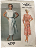 Vogue 1544 vintage 1980s American Designer Kaspar dress sewing pattern Bust 36 inches