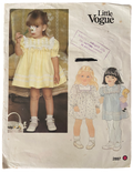 Copy of Vogue 1325 Little Vogue vintage 1980s toddler's dress pattern Breast 22 inches