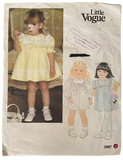 Copy of Vogue 1325 Little Vogue vintage 1980s toddler's dress pattern Breast 22 inches
