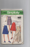 Simplicity 5393 vintage 1970s skirt pattern