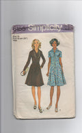 Simplicity 6155 vintage 1970s dress sewing pattern