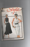 Style 1044 vintage 1980s dress pattern Bust 31 /12 to 36 inches