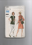 Vogue 8300 vintage 1970s dress, tunic and pants pattern Bust 36 inches