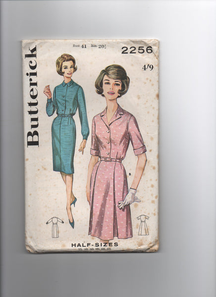 Butterick 2256 vintage  1960s dress sewing pattern