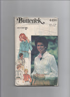 Butterick 4490 vintage 1970s blouse sewing pattern