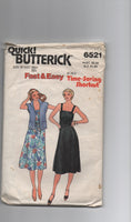 Butterick 6521 vintage 1980s dress and jacket sewing pattern