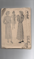 McCall 5161 vintage 1940s housecoat sewing pattern