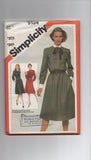 Simplicity 5134 vintage 1980s dress sewing pattern