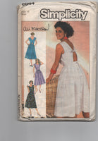 Simplicity 6844 vintage 1980s Ali McGraw dress sewing pattern