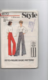Style 1670 vintage 1970s "fit to figure" trouser pattern