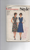Style 1810 vintage 1970s  dress or pinafore pattern larger size Bust 41 and 43 inches