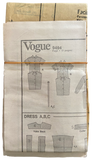 Vogue 9494 vintage sewing pattern 1980s dress pattern inch bust 32.5. WOUNDED BARGAIN