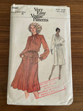Vogue 9980 vintage 1970s  dress, skirt and top pattern Bust 34 inches