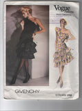 Vogue 1702. Vintage 1980s sewing pattern. Vogue Paris original. Givenchy. Bust 34 inches