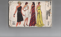 Vogue 8878 vintage 1970s  dress sewing pattern Bust 36 inches