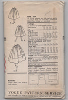 Vogue 9243 vintage 1950s skirt sewing pattern