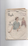 Weigel's 1708 vintage circa 1950s dressing jacket bed jacket sewing pattern Size small
