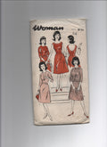 Woman w 426 vintage  1960s dress and jacket sewing pattern Bust 34 inches